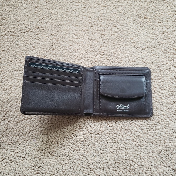 Men's Dark Brown Genuine Leather Wallet - Picture 3 of 4